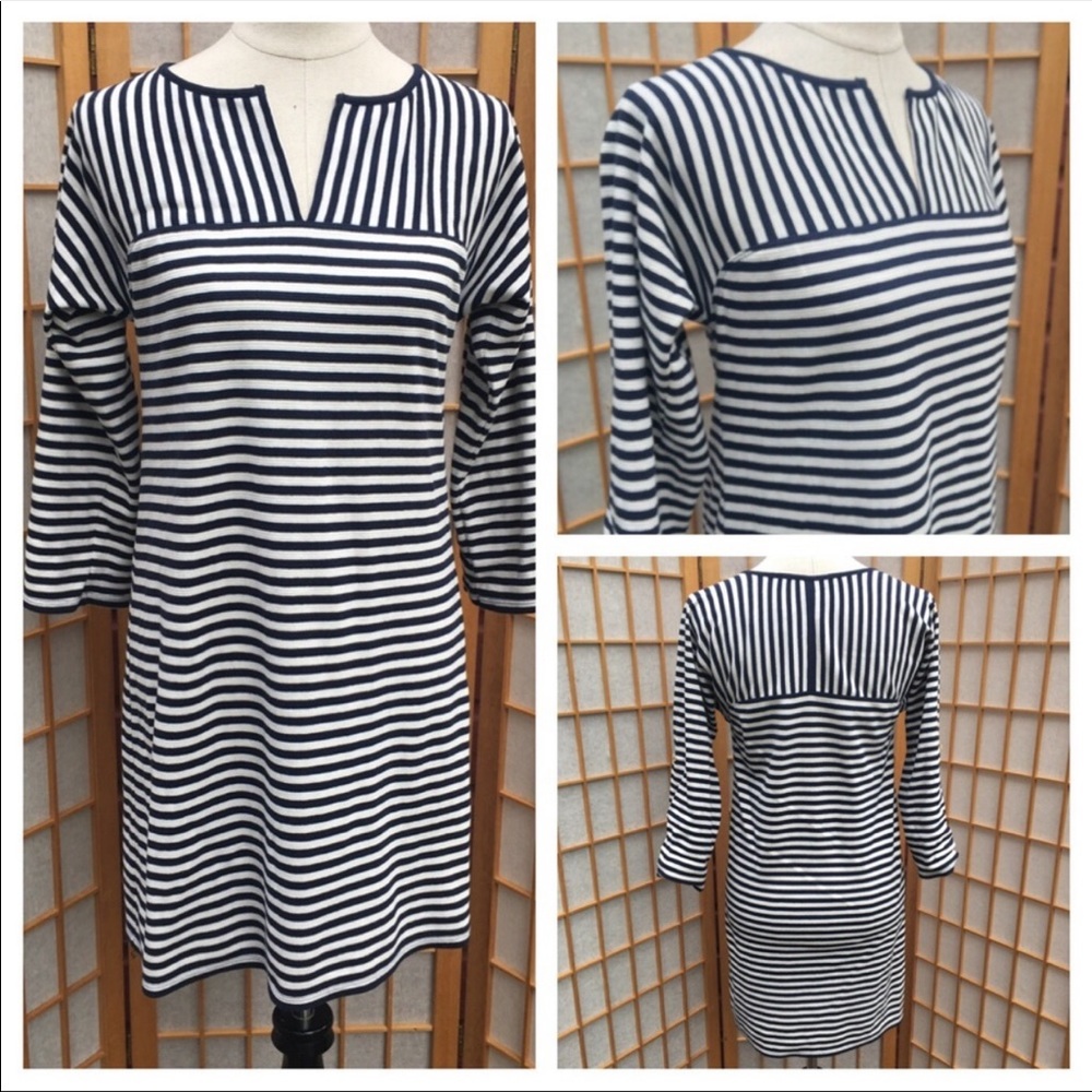 NWT Max Studio Striped Casual Activewear Dress SZ S
